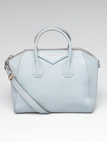 Givenchy Light Blue Sugar Goatskin Leather Medium Antigona Bag