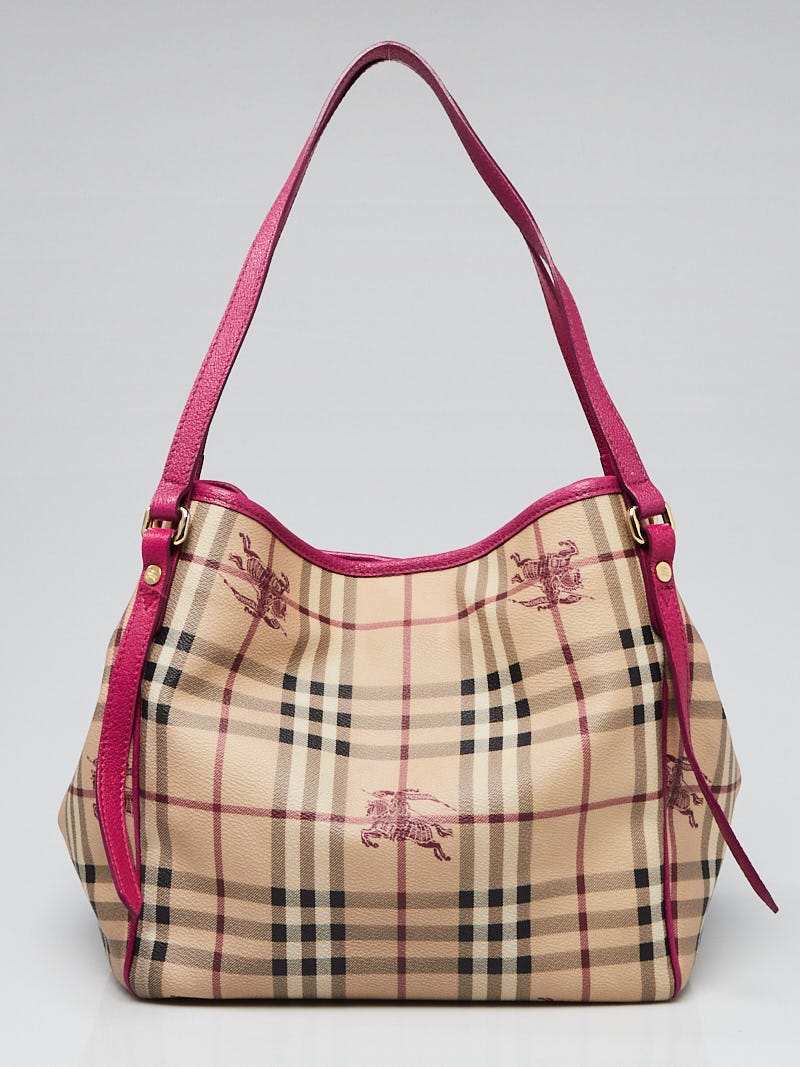 Burberry, Bags, Authentic Burberry Pink Plaid Medium Bag