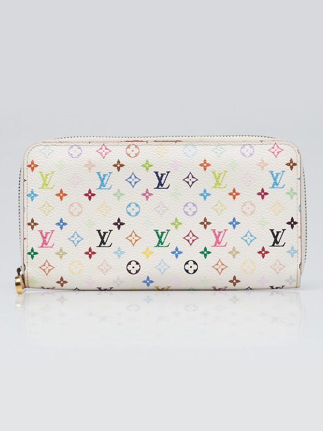 Louis Vuitton White Multicolor Monogram Multicolor Zippy Wallet