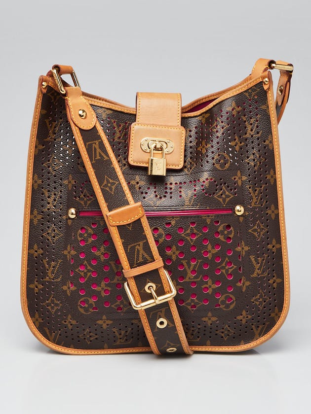 Louis Vuitton Limited Edition Fuchsia Monogram Perforated Musette Bag