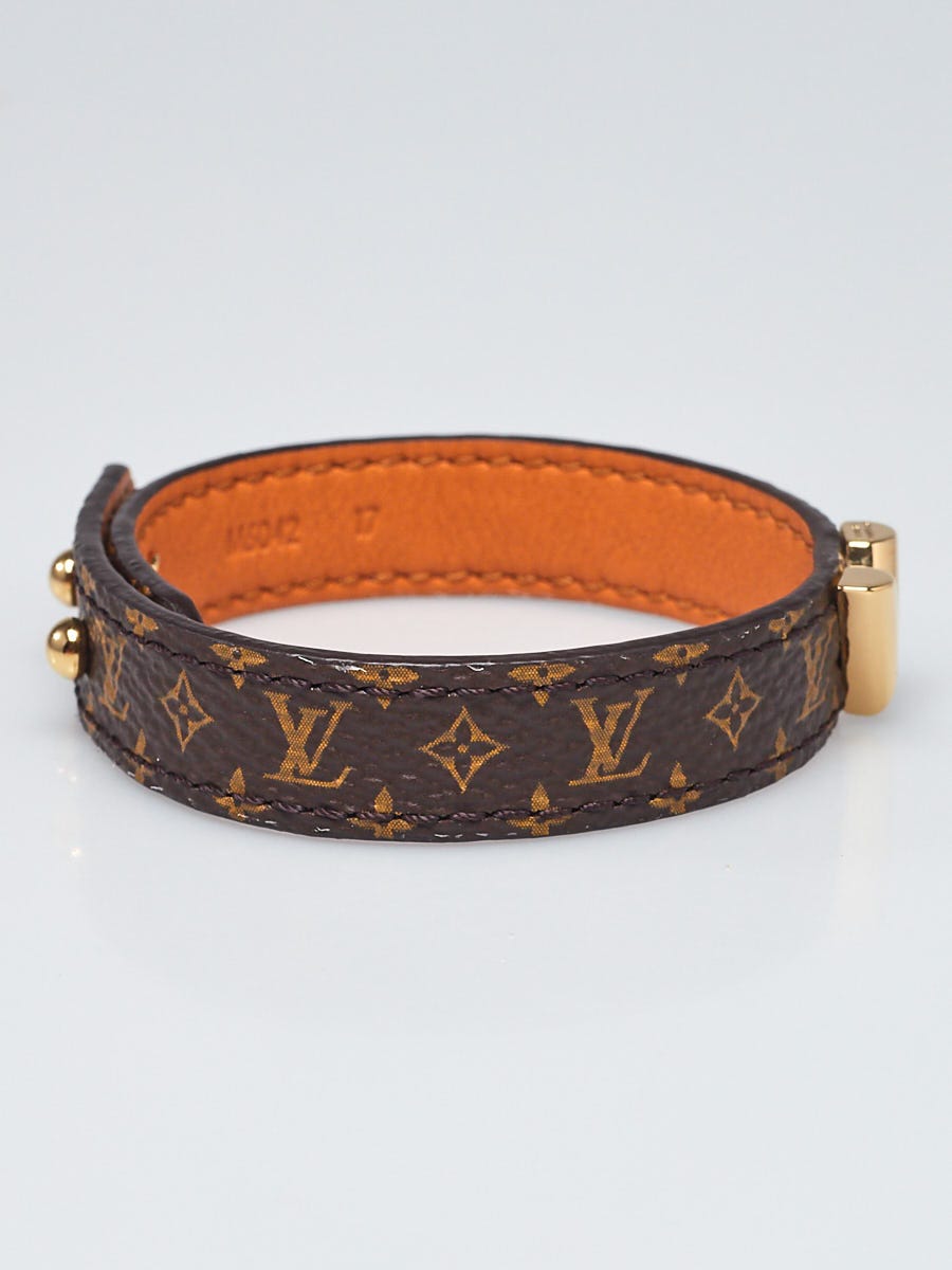 Louis Vuitton Monogram Fasten Your LV Bracelet, Brown, 17