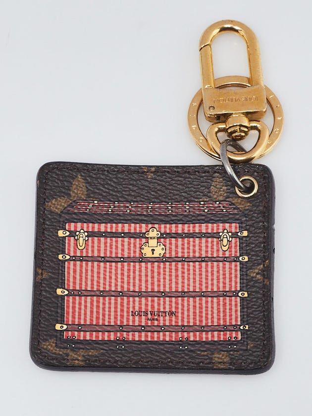 Louis Vuitton Limited Edition Damier Canvas Illustre Bordeaux Trunk Key Holder and Bag Charm