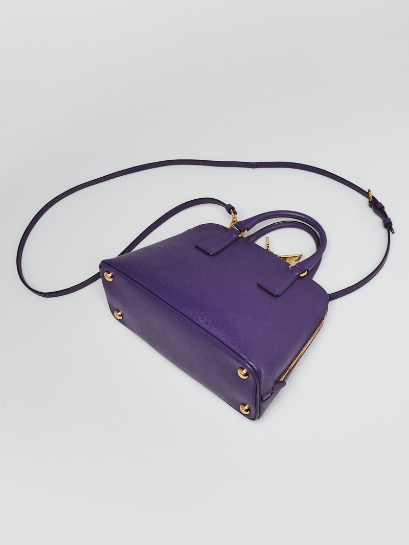 Prada Small Saffiano Lux Promenade Tote - Blue Handle Bags, Handbags -  PRA845208