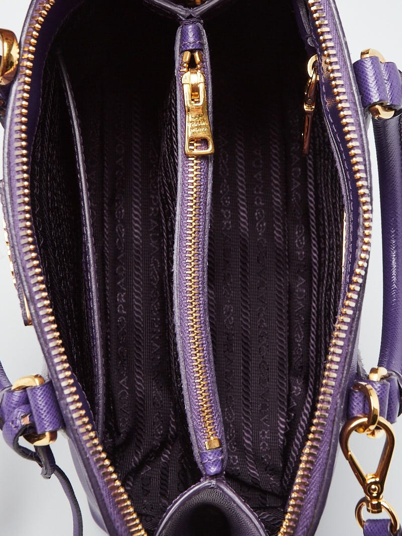 Prada Promenade Blue Saffiano Leather Bag ref.317251 - Joli Closet