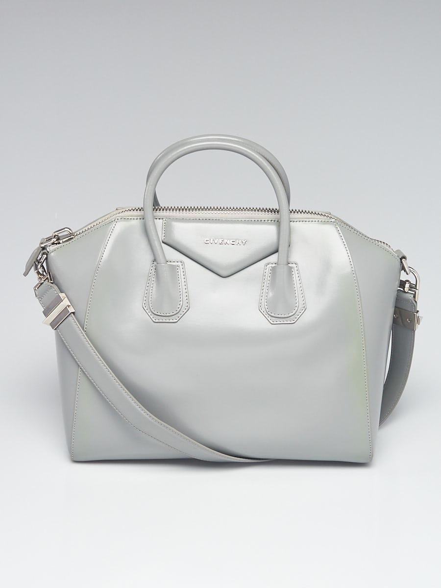 Givenchy Antigona Large Leather Bag In Grey