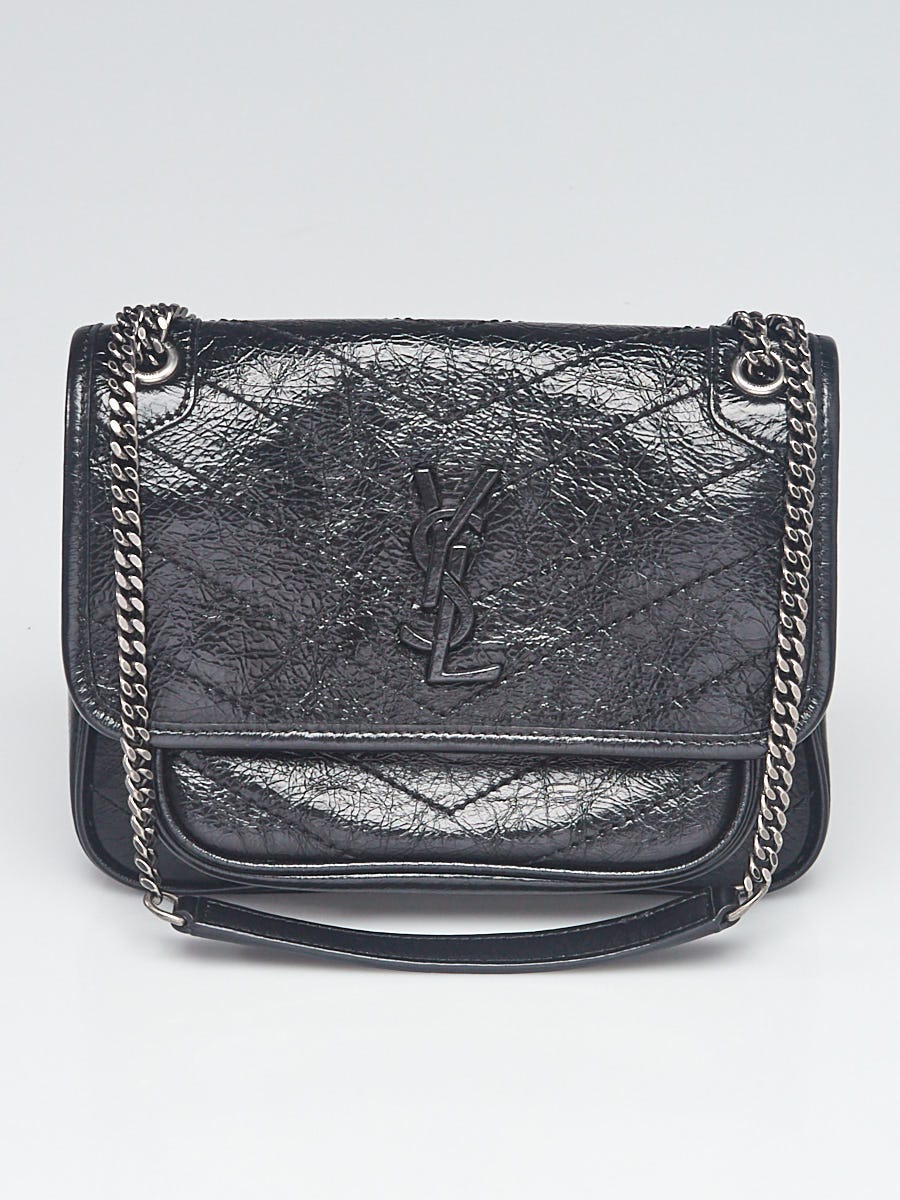 Ysl Niki Baby Chain Bag (Grey), Women's Fashion, Bags & Wallets