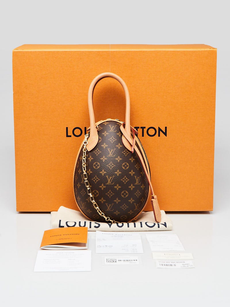 Louis Vuitton Monogram Canvas and Calfskin Leather Egg Bag - Yoogi's Closet