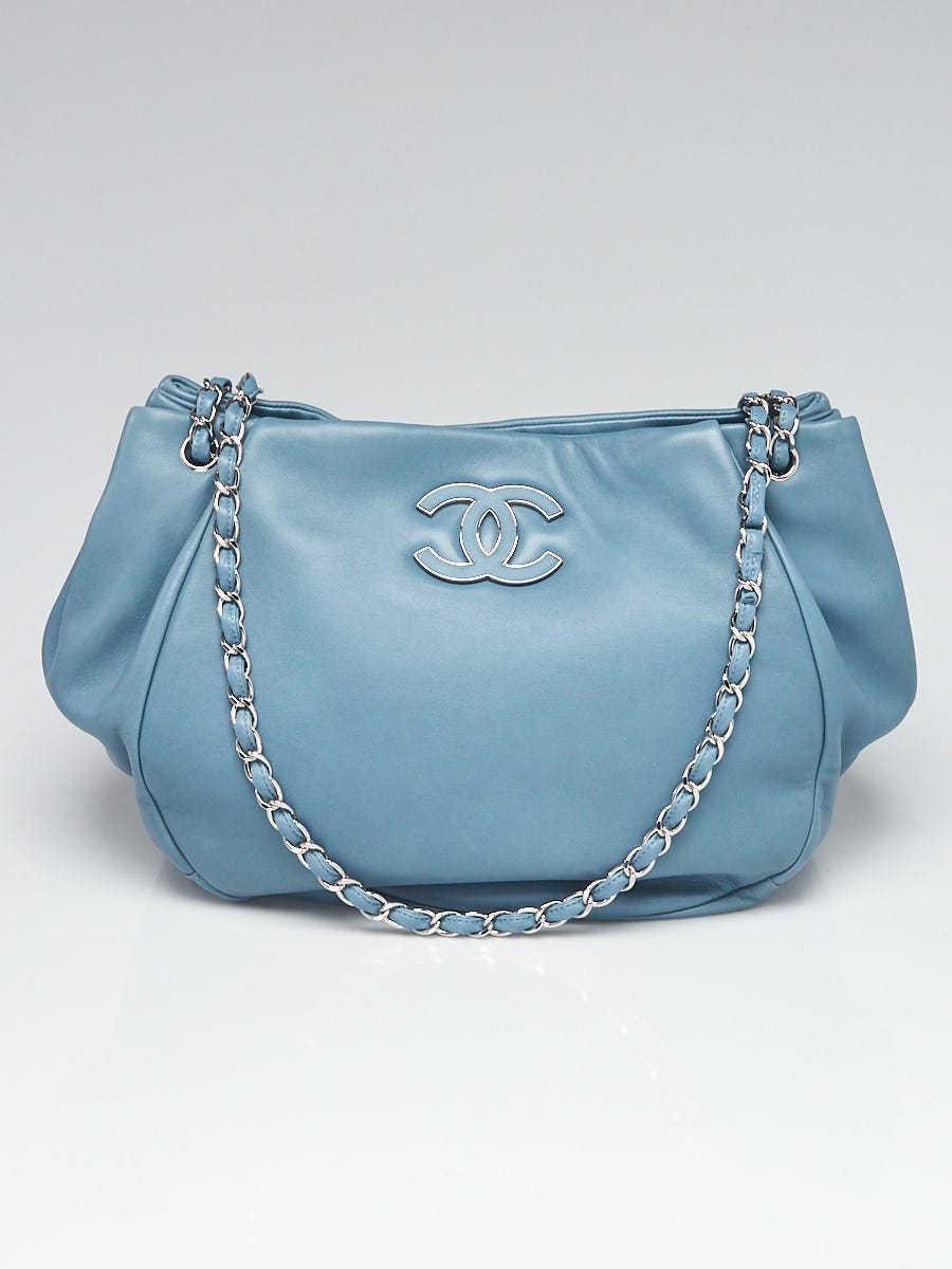 Chanel Blue Ultra-Soft Lambskin Leather Large Sensual Shopping