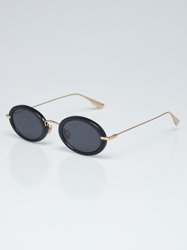 Christian Dior Black Acetate Oval Frame Hypnotic Sunglasses