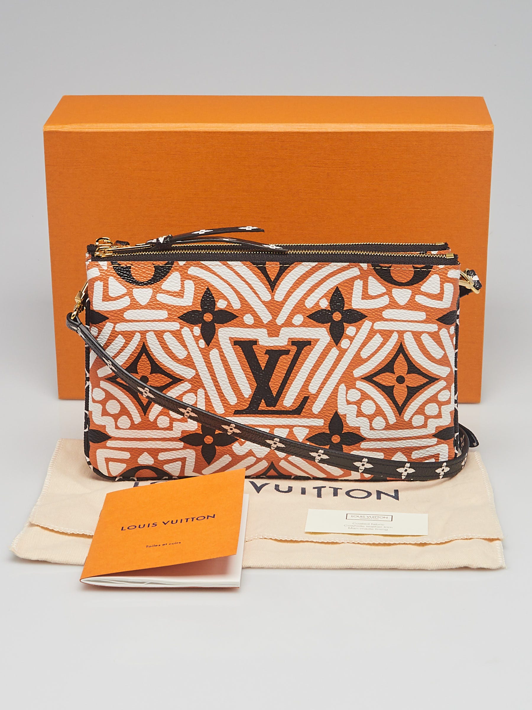 Louis Vuitton Monogram Canvas Crafty Double Zip Pochette Bag - Yoogi's  Closet