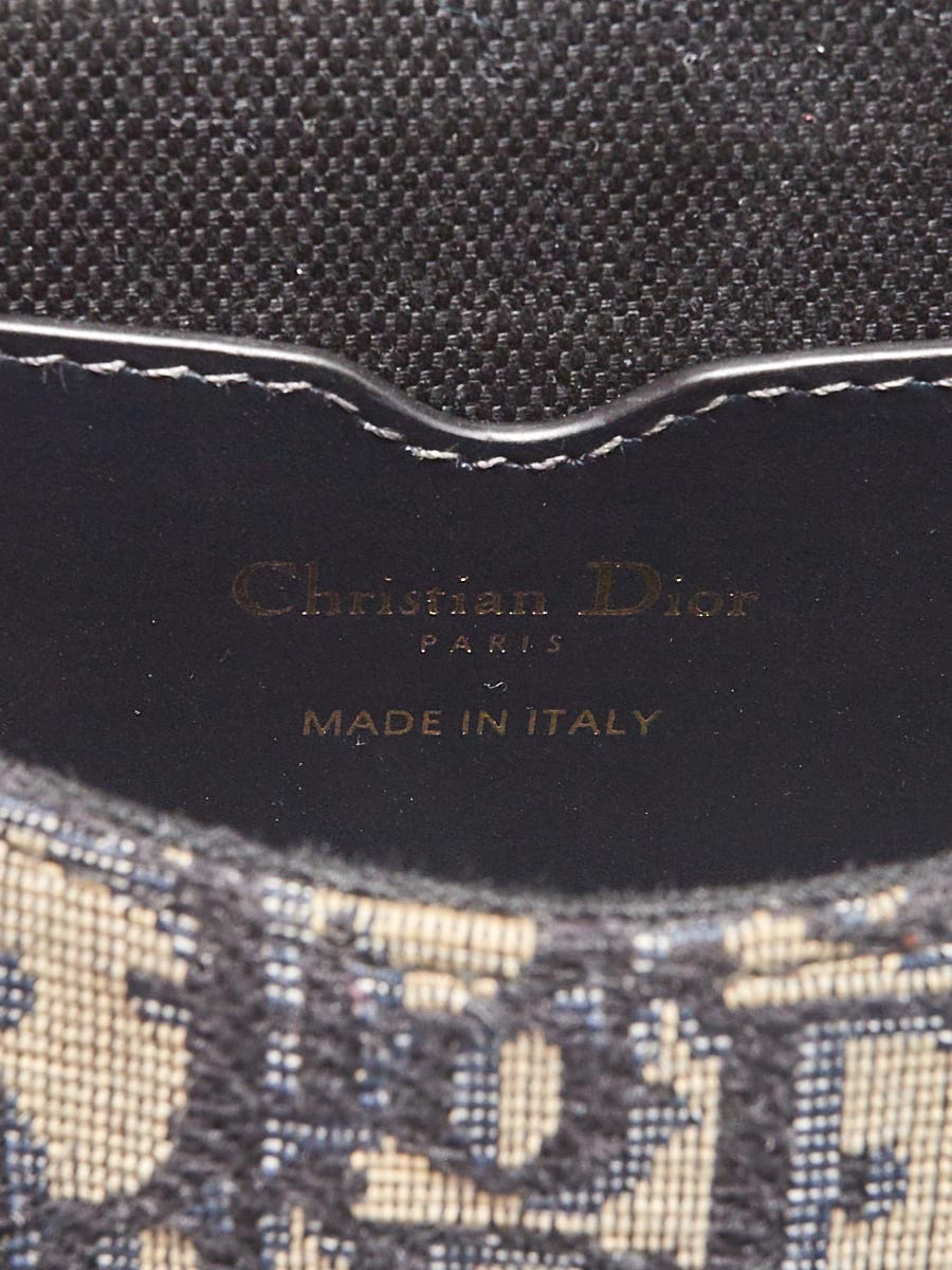Christian Dior Bobby Flap Bag Oblique Canvas Small Blue 2252081