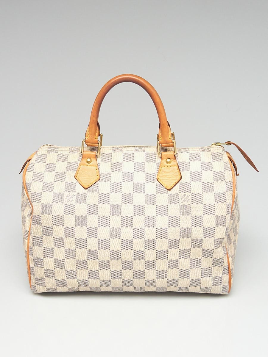 Louis Vuitton Damier Azur Canvas Speedy 30 Bag - Yoogi's Closet