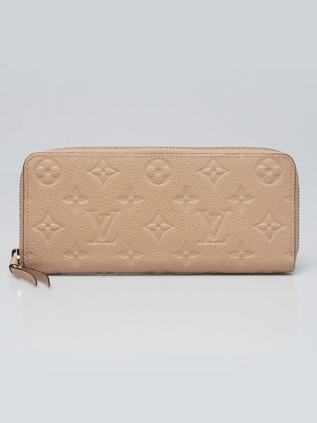 Louis Vuitton Dune Monogram Empreinte Leather Clemence Wallet