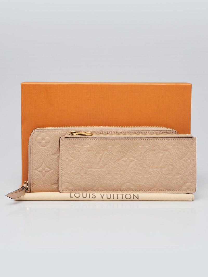 Louis Vuitton Dune Monogram Empreinte Clemence Wallet