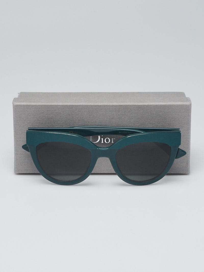 Christian Dior Green Plastic Soft1 Sunglasses Yoogi s Closet