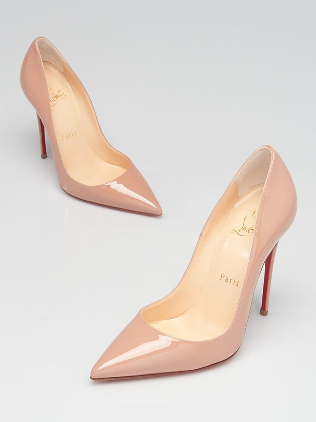 Christian Louboutin Beige Patent Leather So Kate 120 Pumps Size 4.5/35