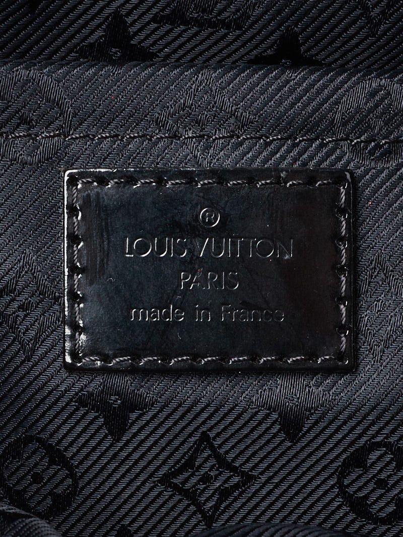 Louis Vuitton Pochette clutch Altair black jacquard matelassé ref