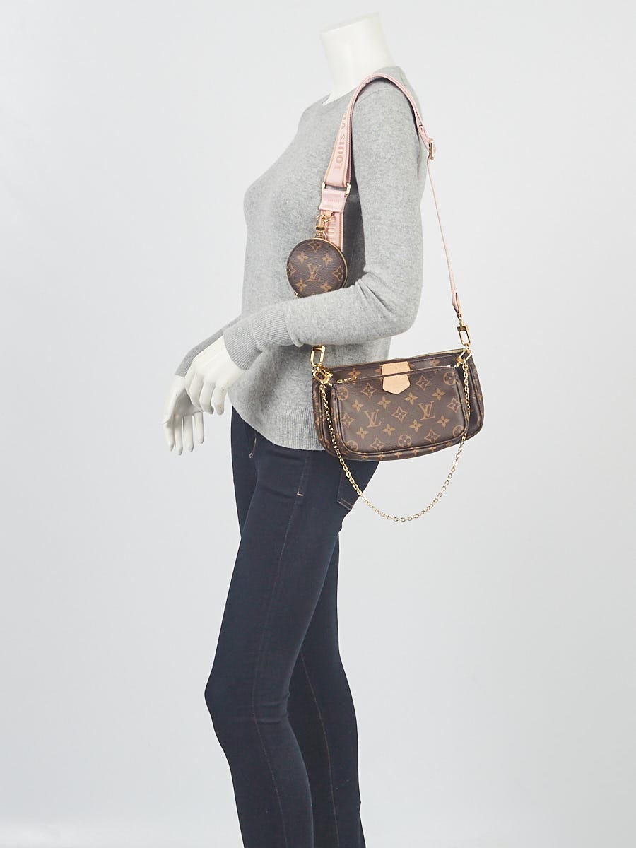 Louis Vuitton Monogram Multi Pochette Crossbody with Rose Clair Strap - A  World Of Goods For You, LLC