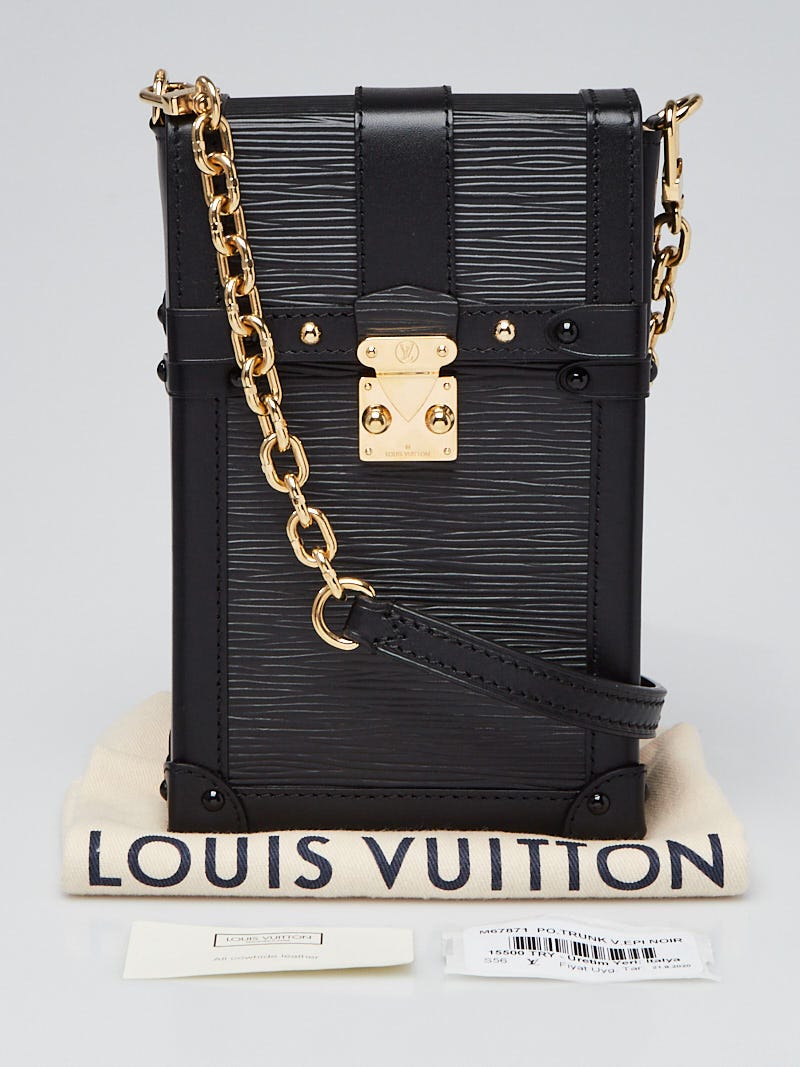Louis Vuitton Black Epi Trunk Clutch