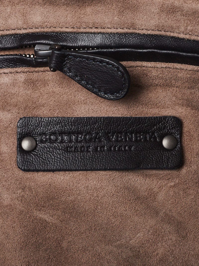 Bottega Veneta Black Intrecciato Woven Nappa Leather Nodini Crossbody Bag -  Yoogi's Closet