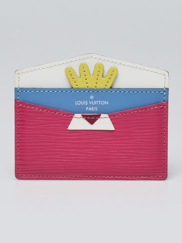 Louis Vuitton Limited Edition Pivoine Epi Leather Tribal Mask Card Holder | Yoogi's Closet Louis Vuitton Limited Edition Pivoine Epi Leather Tribal Mask Card Holder | Yoogi's Closet