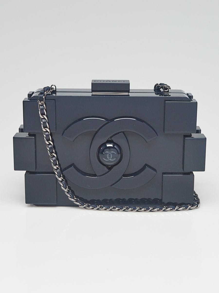Chanel lego clutch clear and silver  Chanel lego, Chanel handbags, Chanel  purse