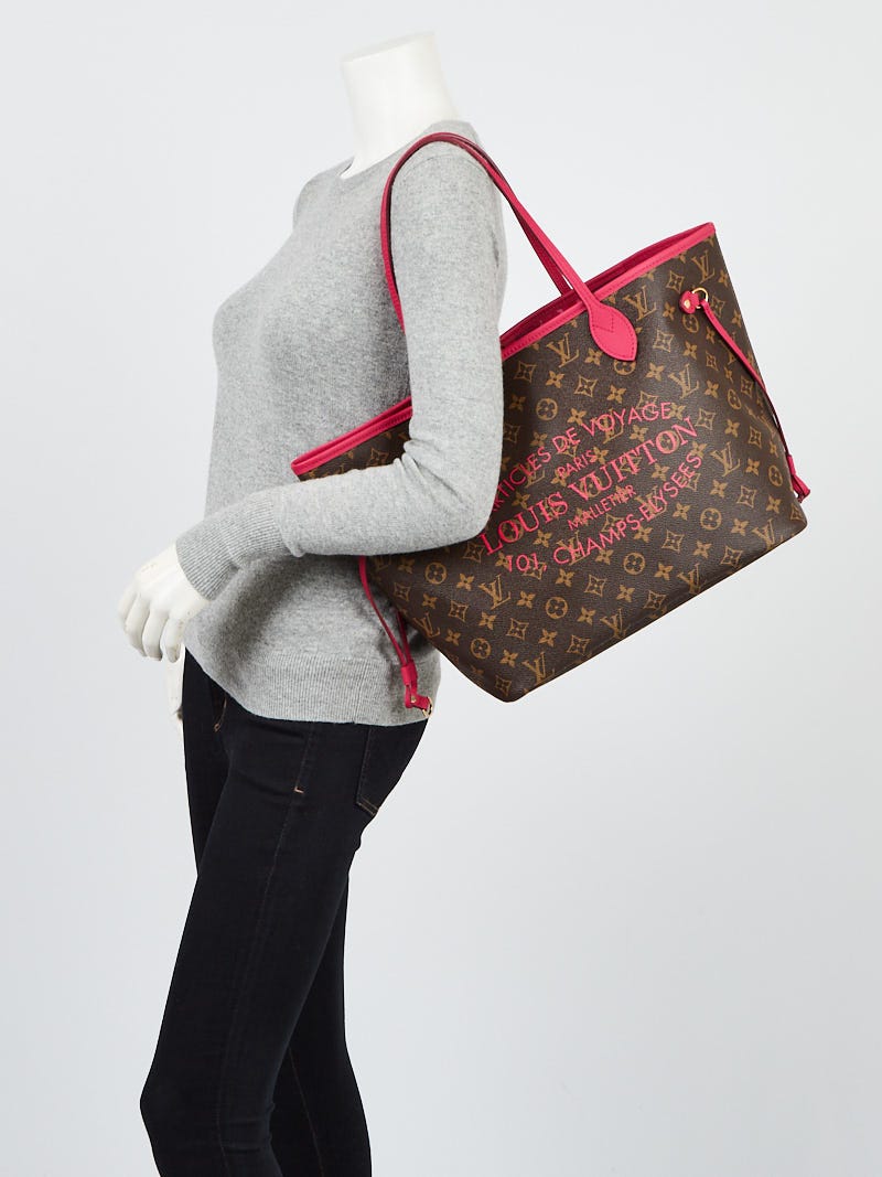 Louis Vuitton Limited Edition Fuchsia Monogram Ikat Neverfull MM Bag -  Yoogi's Closet
