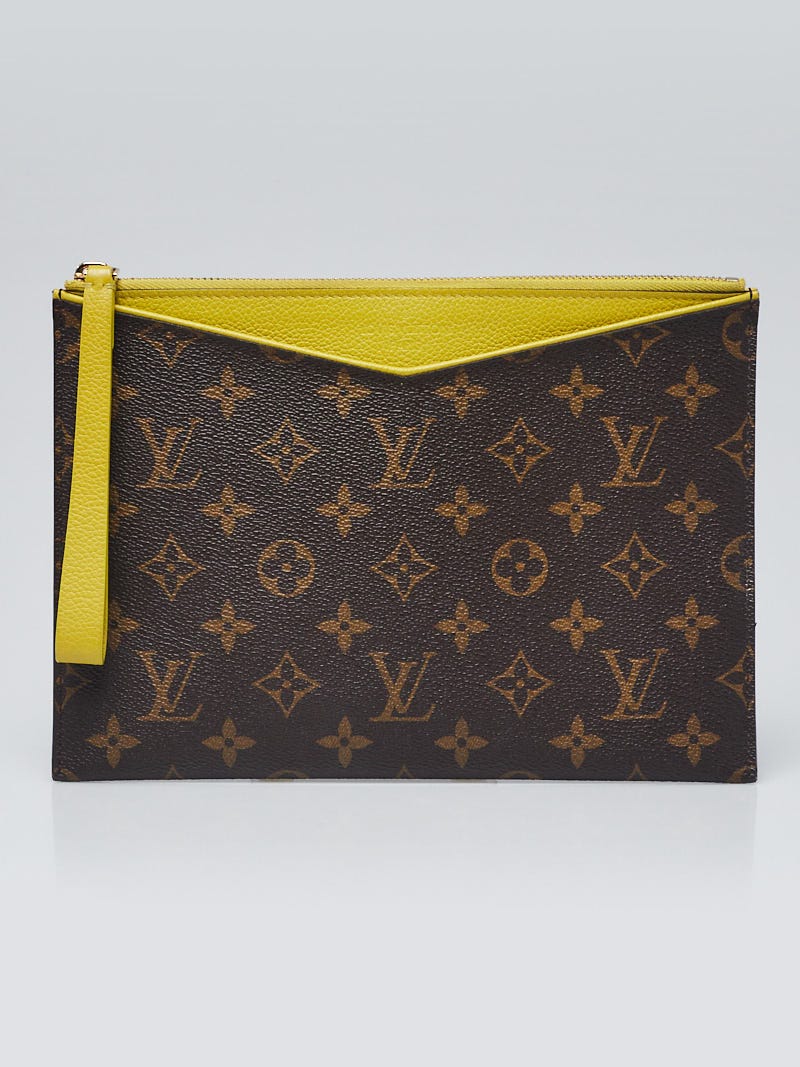 Louis Vuitton Pistache Monogram Canvas Pochette Pallas Clutch Bag - Yoogi's  Closet