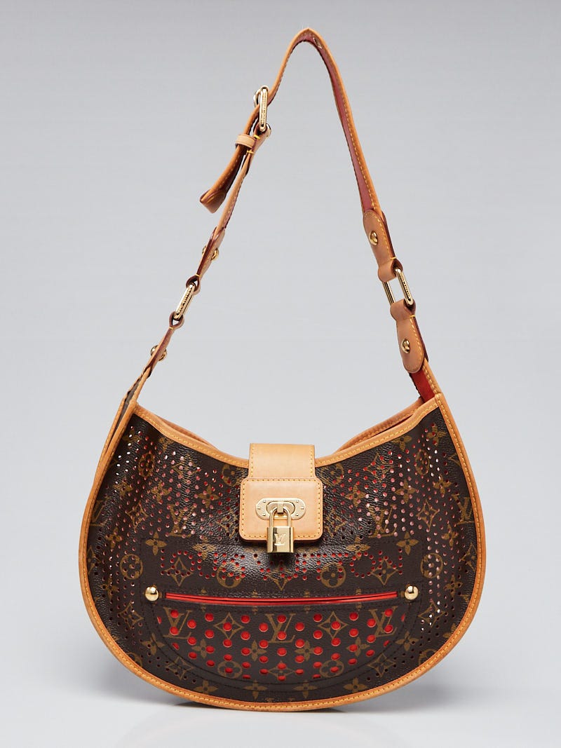 Limited edition 2006 collection Louis Vuitton monogram perforated