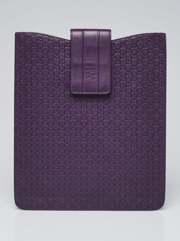 Gucci Purple Guccissima Leather iPad Case