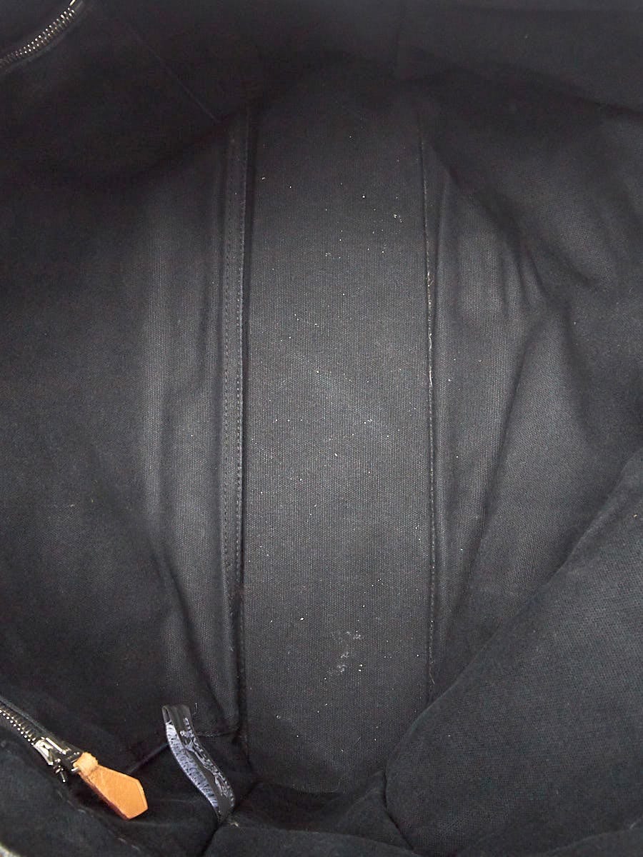 Hermes Grey/Black Canvas Fourre Tout PM Tote Bag - Yoogi's Closet