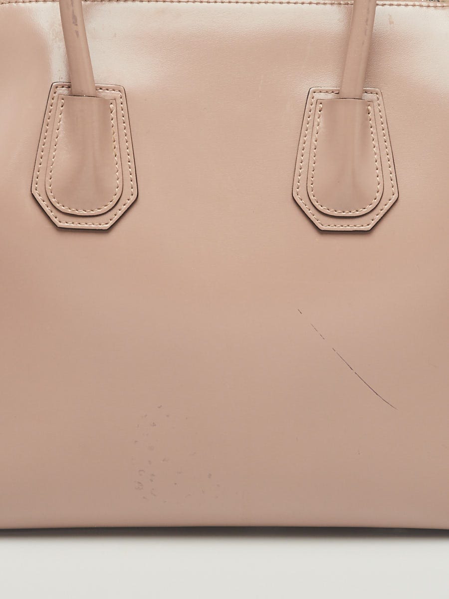 GIVENCHY Beige Calfskin Leather Medium Antigona Bag