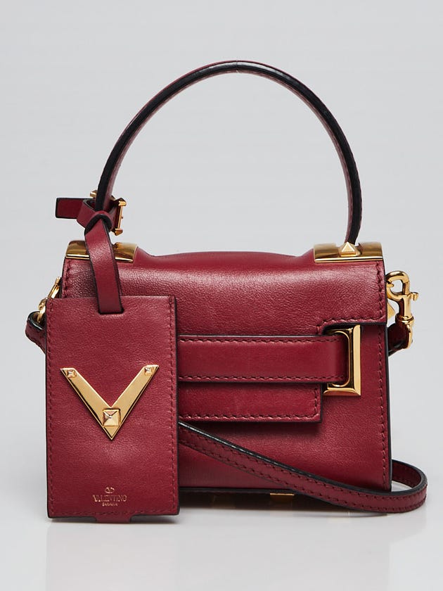 Valentino Red Leather My Rockstud Mini Bag