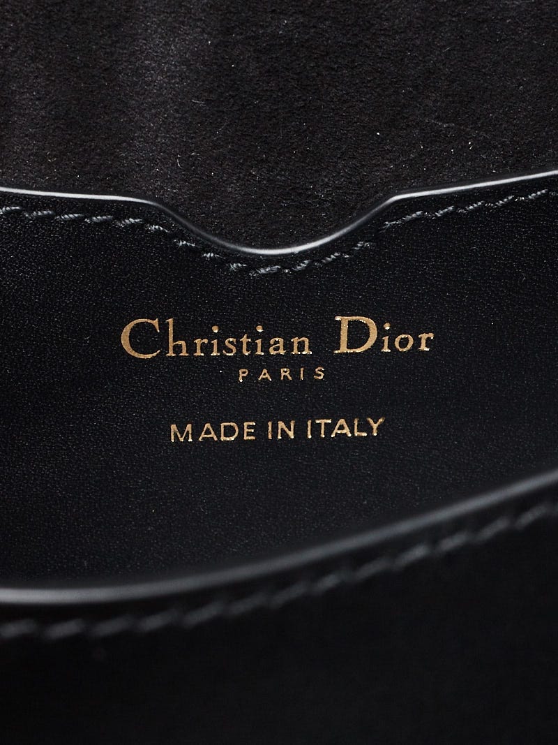 Christian Dior Bobby Bag in Black Grained Calfskin with Whipstitched Seams  — UFO No More