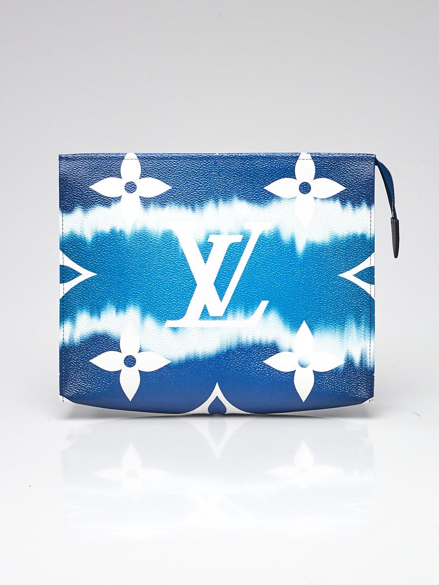 Louis Vuitton Cosmetic Pouch LV Escale Bleu in Coated Canvas
