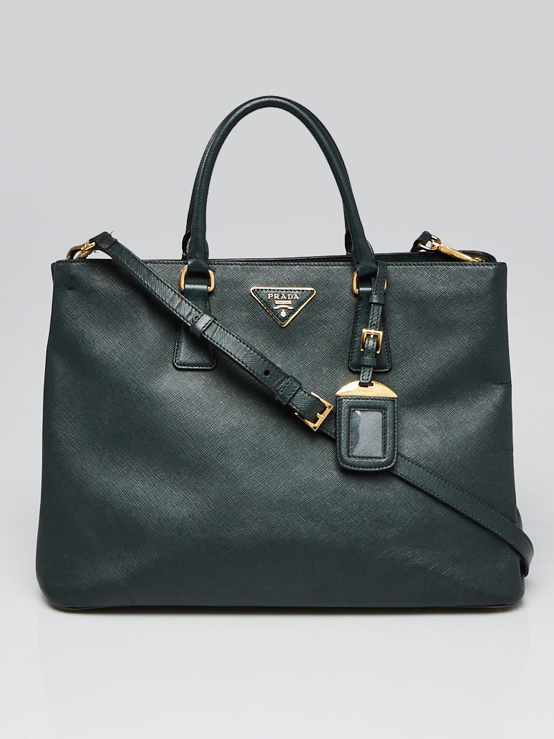 Prada dark green online bag