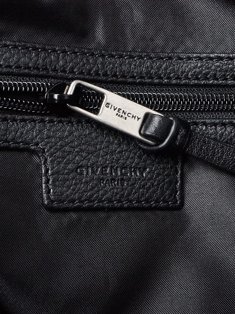 Givenchy Red/Black Leather Logo Drawstring Backpack Bag | Yoogi's