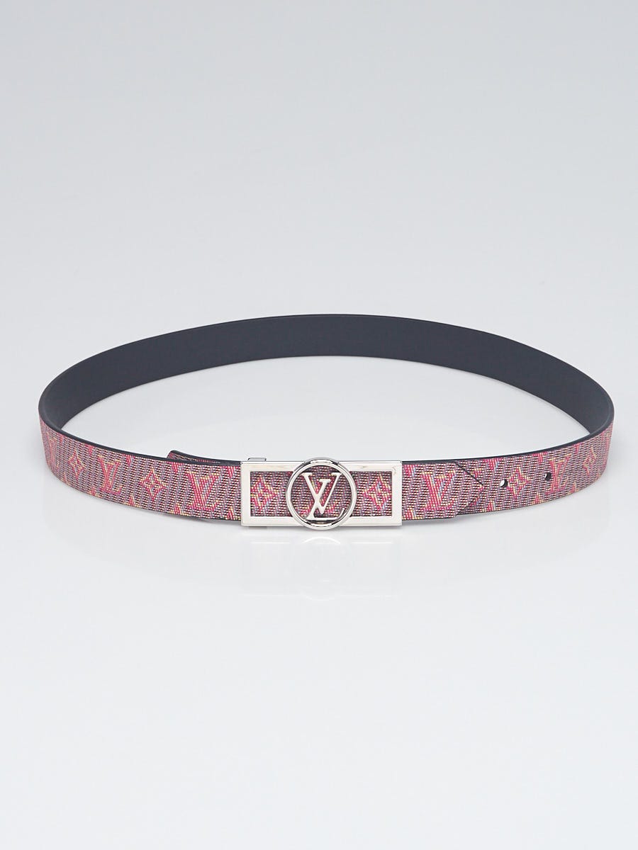 Louis Vuitton 25mm Pink Multicolor Leather Monogram Pop Reversible Dauphine  Belt Size 80/32 - Yoogi's Closet