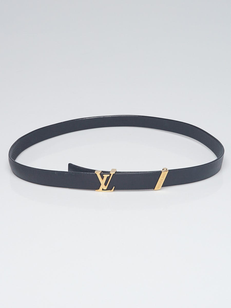 Louis Vuitton - LV Initials 20mm Belt - Leather - Black - Size: 80 cm - Luxury