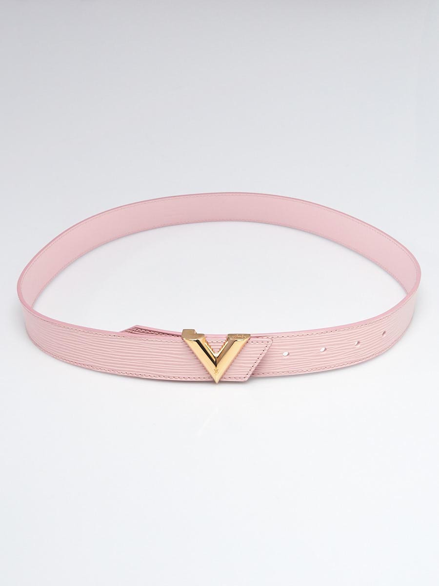 Louis Vuitton Pink Epi Leather Essential V Belt Size 85/34