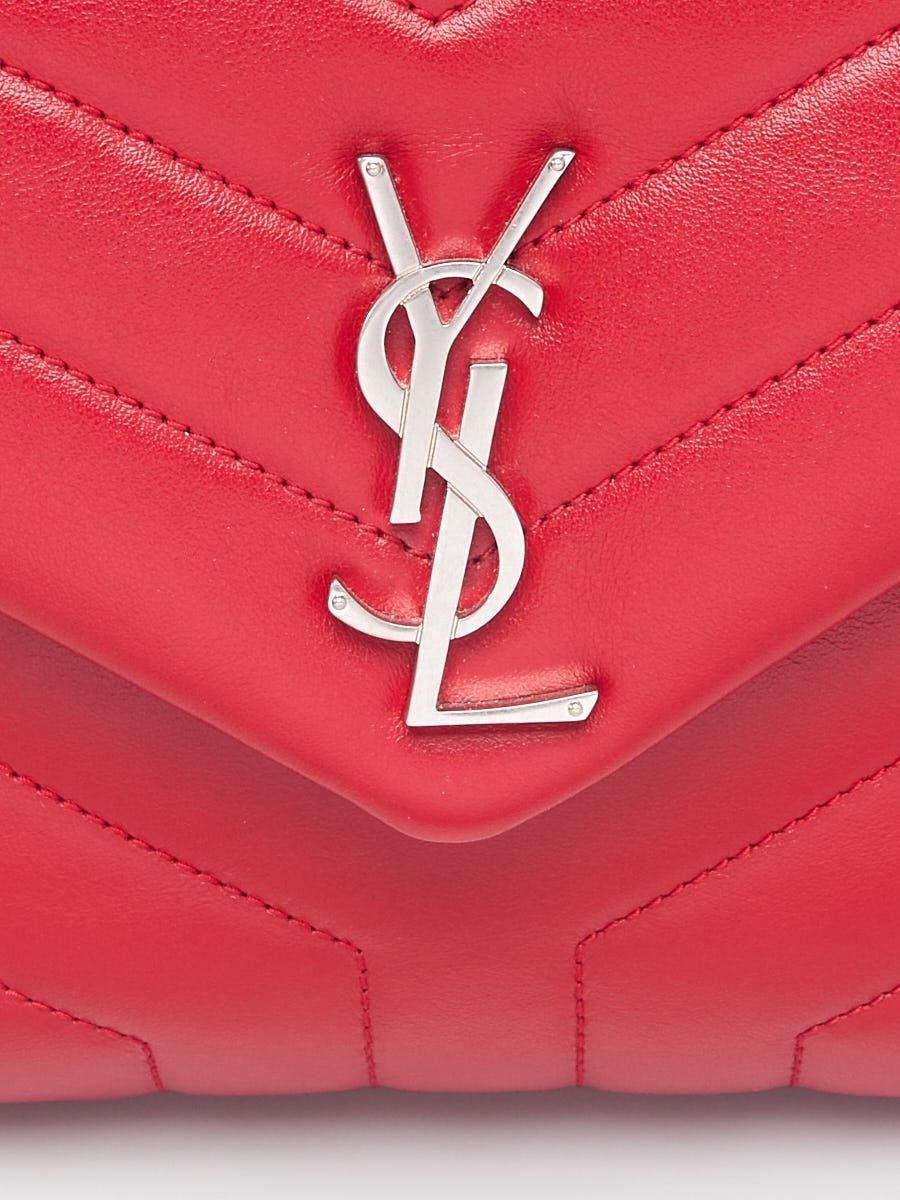 Yves Saint Laurent, Bags, Shiny Red Ysl Toy Loulou Bag