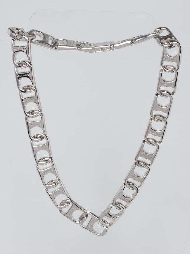 Louis Vuitton Palladium Plated Chain Necklace
