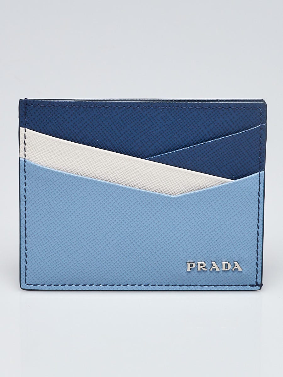 PRADA - Branded leather playing card holder