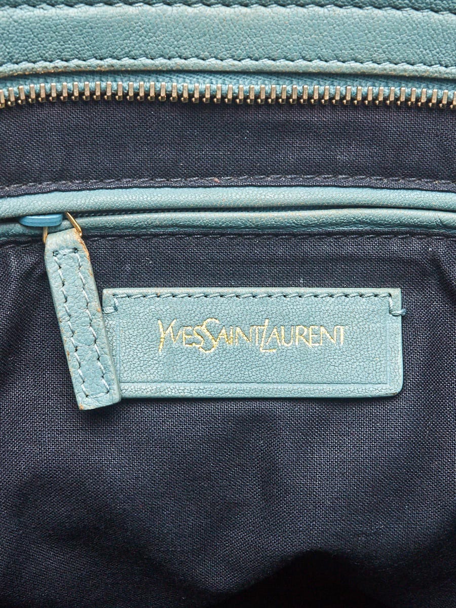 Yves Saint Laurent Grey Calfskin Leather Small Cabas ChYc Bag - Yoogi's  Closet