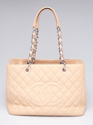 chanel beige matte caviar travel tote bag Leather Beige 2006) Taxes CHANEL RESORT BEIGE CAVIAR ON