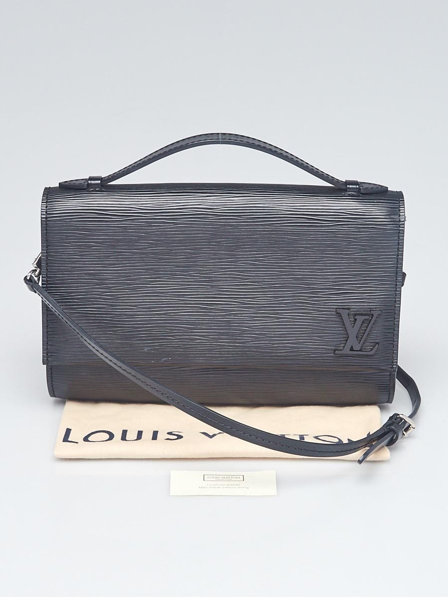 Louis Vuitton Black EPI Clery Pochette
