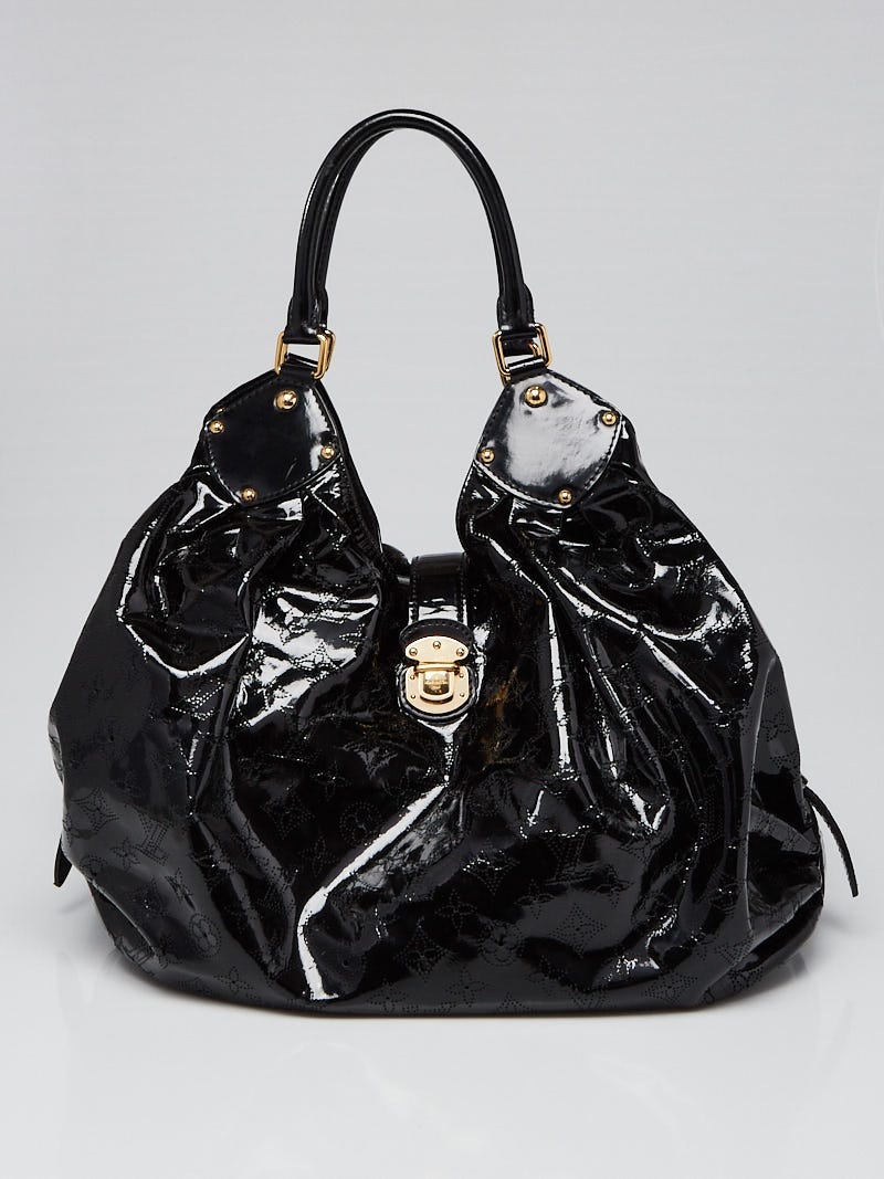 Louis Vuitton Limited Edition Black Patent Leather Surya L Bag