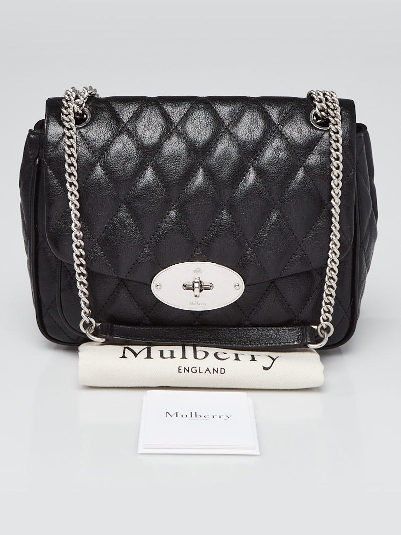 arrangere vente Indrømme Mulberry Black Quilted Leather Small Darley Shoulder Bag - Yoogi's Closet