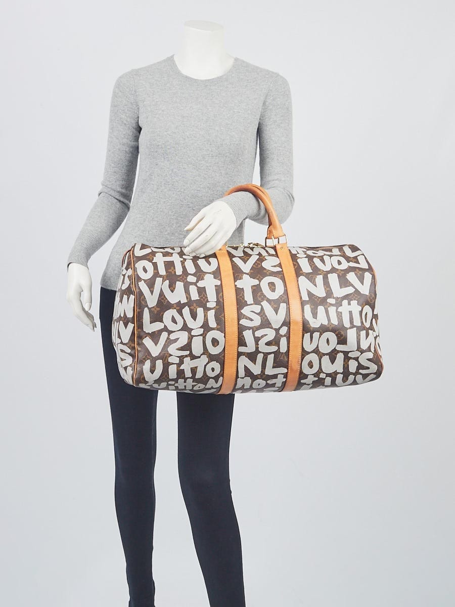 Louis Vuitton, Bags, Sold Louis Vuitton Keepall 5 Graffiti Duffle