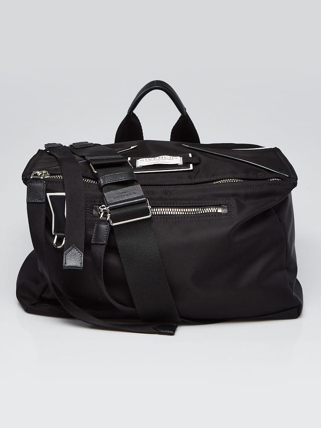 Givenchy Weekender Givenchy Black Nylon Pandora 'Downtown' Weekender Bag | Yoogi's Closet